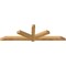 Ekena Millwork Kennewick Rough Sawn Timber Gable Bracket, Western Red Cedar, 84"W x 24"H x 4"D x 4"F, 7/12 Pitch GBW084X24X0404KEN00RWR - alternate 3